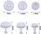 6 Pieces Gear Cookie Cutters Steampunk Fondant Molds Cogs Mold Clock Wheel